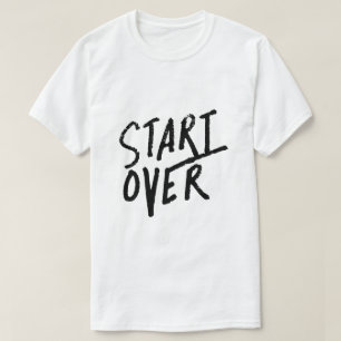 Starta Om – Ny Start Typografi T Shirt