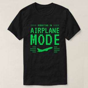 Starta om skärm flygplansläge T-shirt