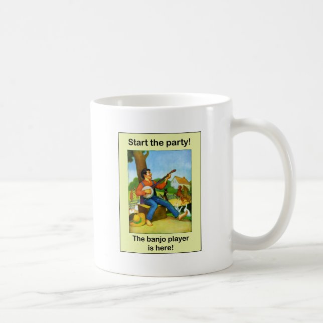 Starta partyet! Banjospelare är här! Kaffemugg (Höger)