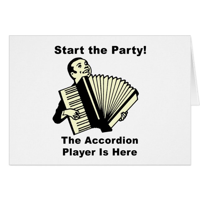 Starta partyet! hälsningskort (Framsidan Horizontal)