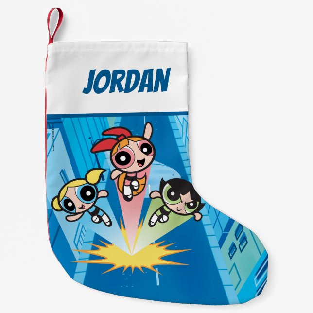 Starta Powerpuff-flickorna i Luft Liten Julstrumpa (Framsidan)