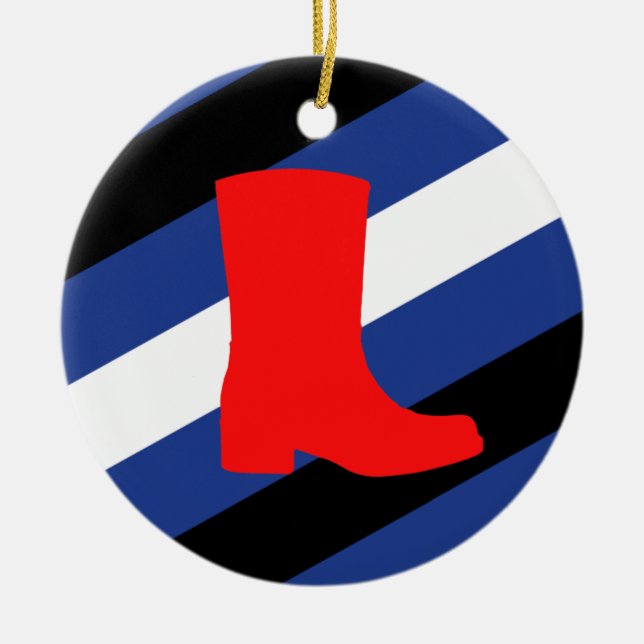 Starta Prideflagga Julgransprydnad Keramik (Framsidan)