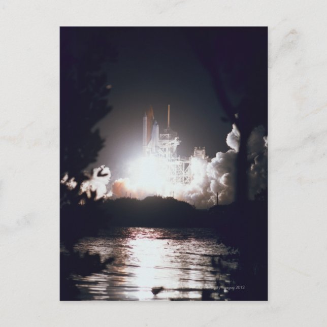 Starta rymdfärjan vykort (Framsida)