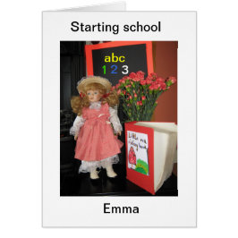 starta skolan Emma Hälsningskort