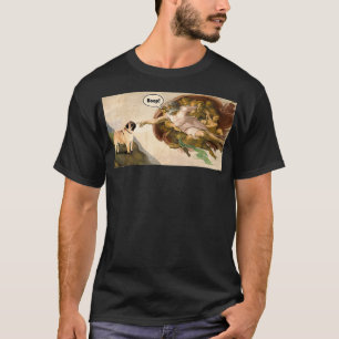 Starta soten på ett Rolig hund kort för att ploc T Shirt