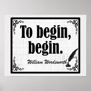 Starta, starta Wordsworth-offert Poster
