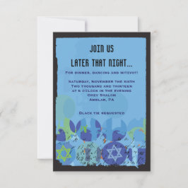 STARTA STONES Pub Bat mitzvah Party-kort Inbjudningar