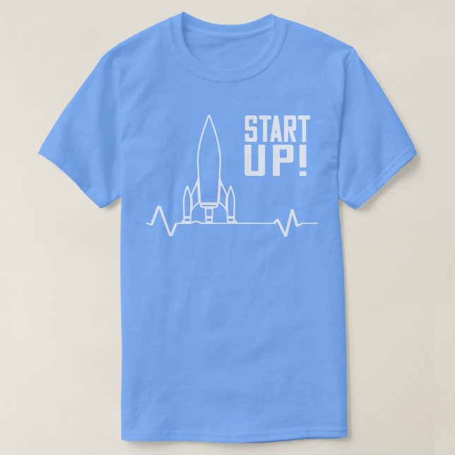 Starta upp Rocket Entrepreneur T Shirt (Design framsida)