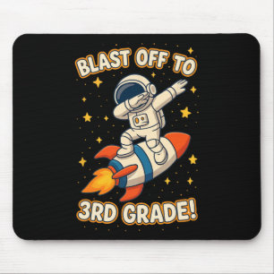Starta Upp Till 3:e Klass Rolig Astronaut Tillbaka Musmatta