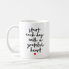 Starta varje dag Inspirerande citat kalligrafi Kaffemugg