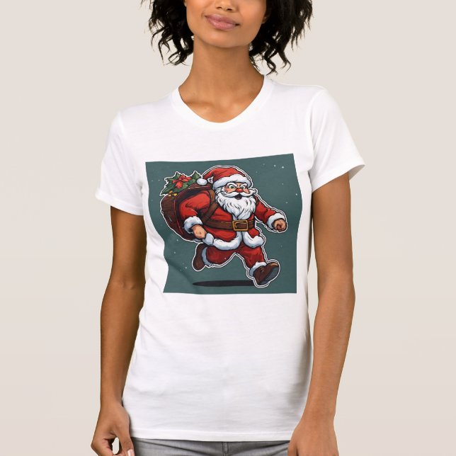 Startad Santa Sprint t-skjorta T Shirt (Framsida)