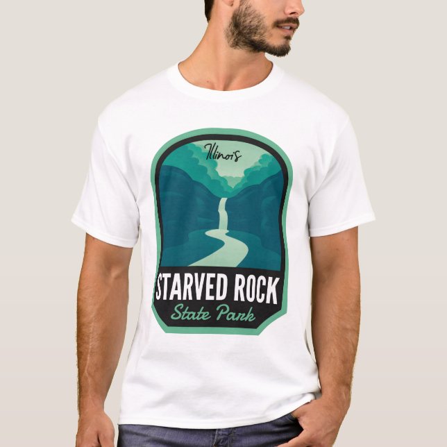 Startade Sten State Park Illinois T Shirt (Framsida)