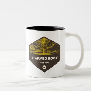 Startade Sten State Park Illinois Två-Tonad Mugg