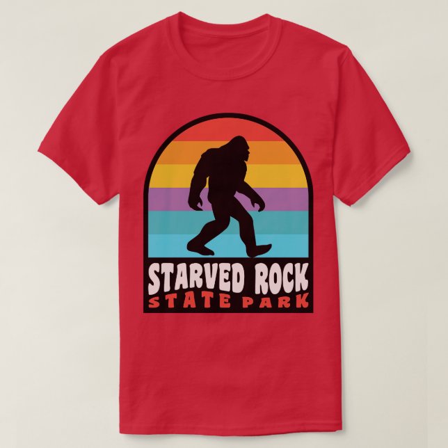 Startade Sten State Park Retro Sunset T Shirt (Design framsida)