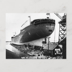 Startande av Edmund Fitzgerald 6-8-1958 (#1) Vykort