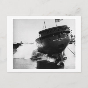 Startande av Edmund Fitzgerald 6-8-1958 (#2) Vykort