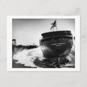 Startande av Edmund Fitzgerald 6-8-1958 (#3) Vykort
