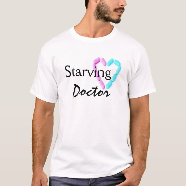 Startande Doktor i vitt T-shirt (Framsida)
