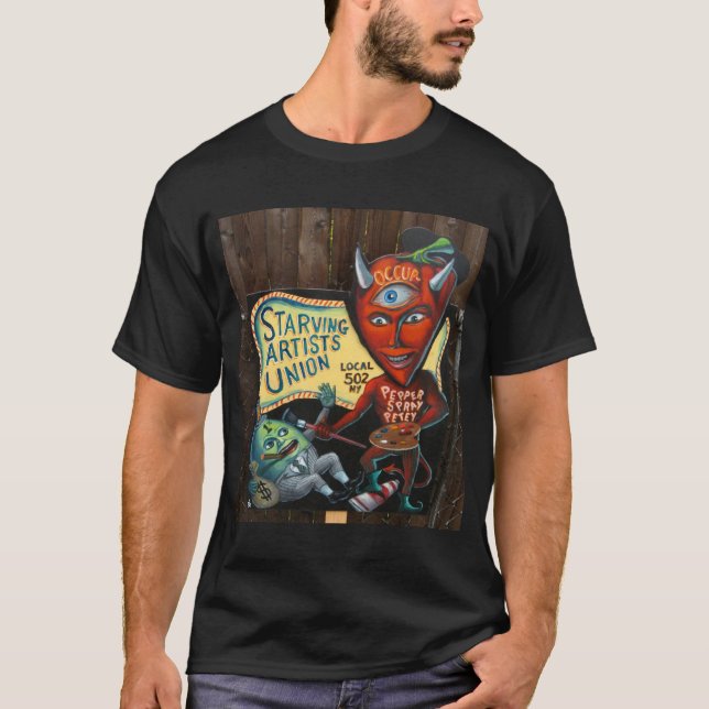 Startande konstnärer Union t shirt (Framsida)