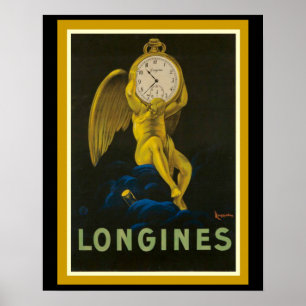 Startande Longines Vintage annons Poster 16 x 20