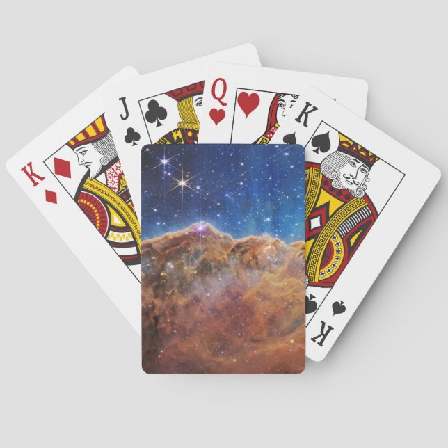 Startande region NGC 3324 i Carina Nebula. Casinokort (Baksidan)