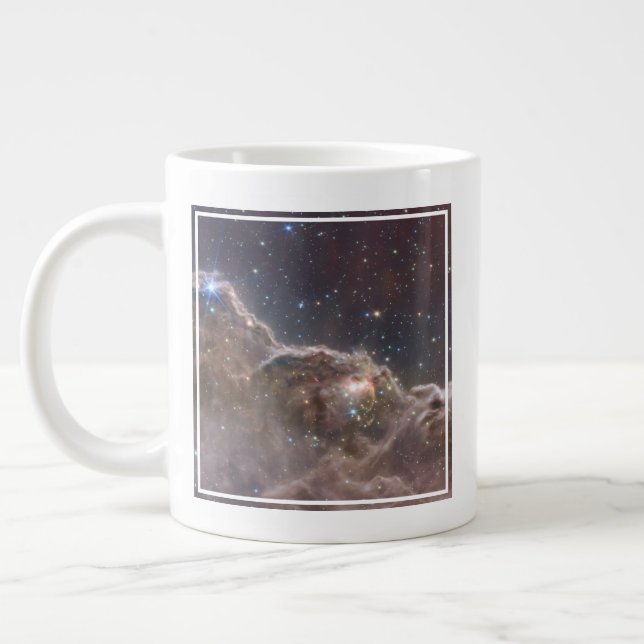 Startande region NGC 3324 i Carina Nebula. Jumbo Mugg (Vänster)