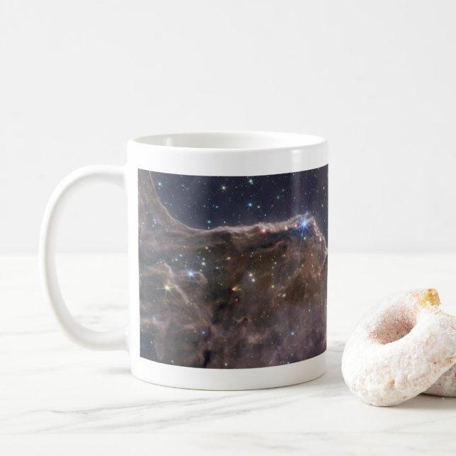 Startande region NGC 3324 i Carina Nebula. Kaffemugg (Med munk)