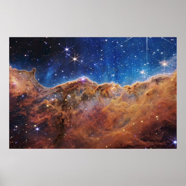 Startande region NGC 3324 i Carina Nebula. Poster (Framsidan)