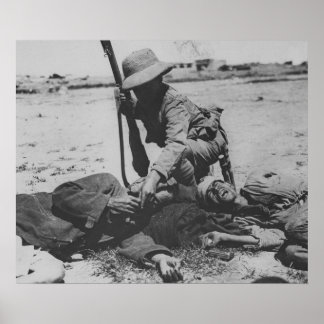 Startande turkisk soldat poster