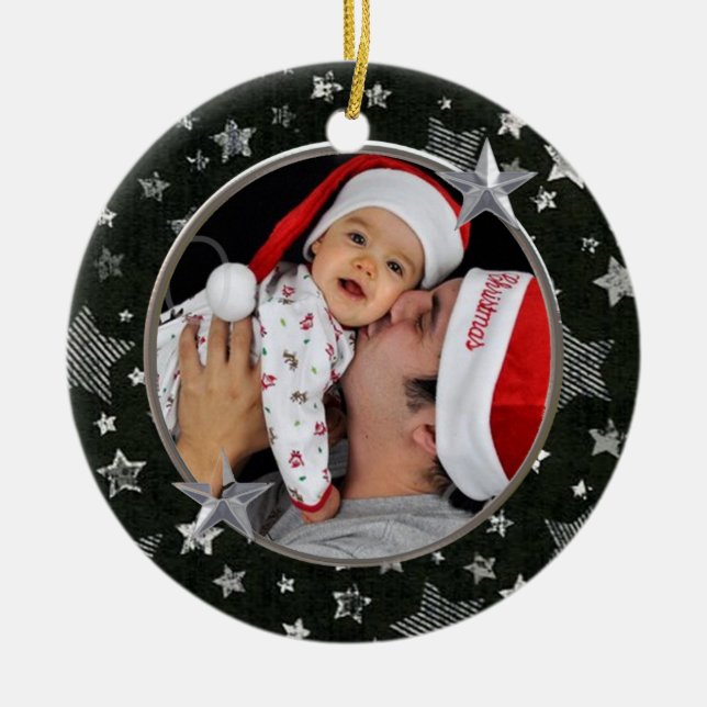 Startar Anpassningsbar Photo Ornament (Framsidan)