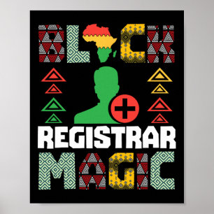 Startar Black Registrar Magic African American Poster