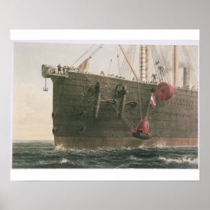 Startar buoy, 8 augusti, 1865, markerar poster