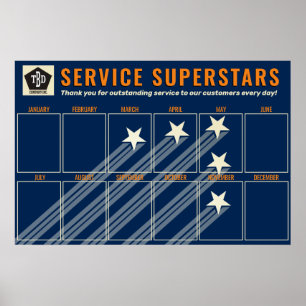 Startar medarbetare i månadens främsta utförarfoto poster