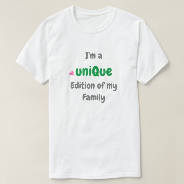 Startar offertversionen av min familjetext t shirt (Design framsida)