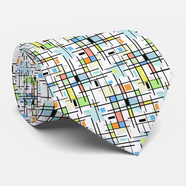 Startar på en kontrollerad bakgrund. slips (Rullad)