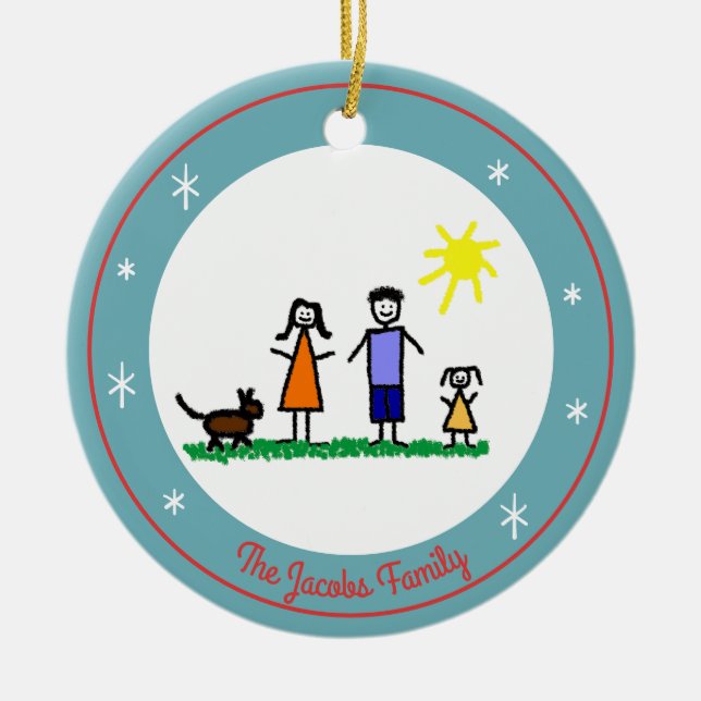 Startar Personlig Helgdag Ornament (Framsidan)