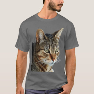 Startar Porträtt-vektorn i Tabby katt T Shirt