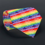 Startar Pride Neck Tie Slips<br><div class="desc">Fira pridet med den här färglösa halsen!</div>