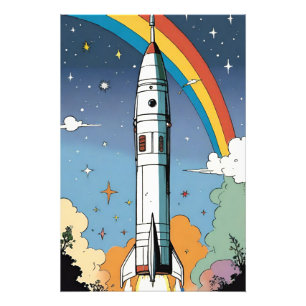 Startar rumsraket för att Poster ordlista