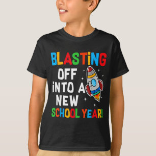 Startar Upp Ett Nytt Läsår Första Dagen Lärare T Shirt