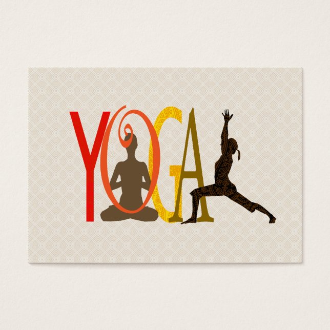 Startar Yoga Meditation Pose Visitkort (Framsidan)