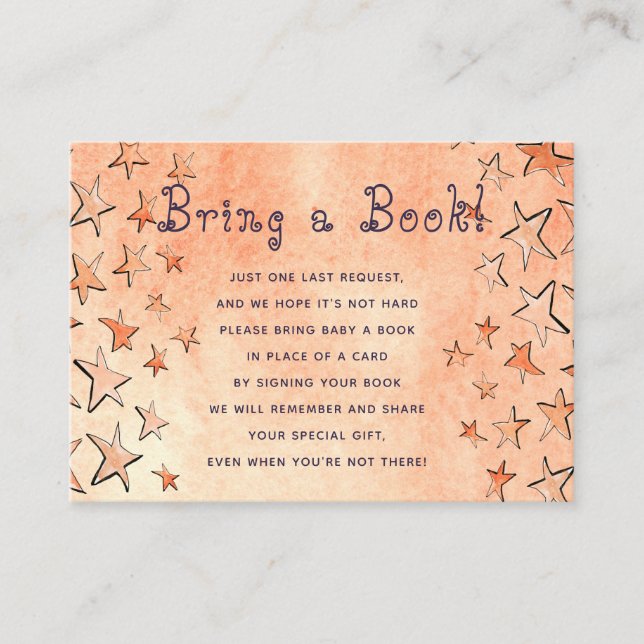 Startat bokar för baby ska ha ett bok-inmatningsko tilläggskort (Framsida)