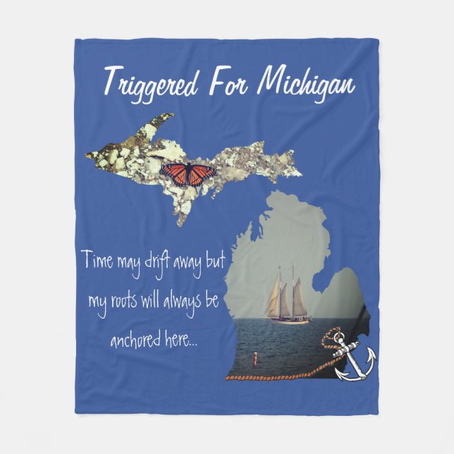 Startat för Michigan ullfilt Fleecefilt (Framsidan)