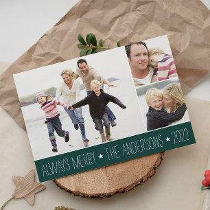 Startat Helgdag Fotokollokort Julkort