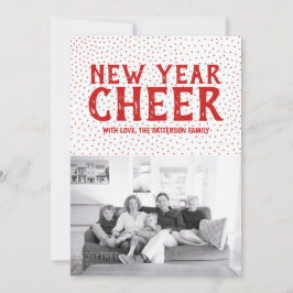 Startat nytt års fotokort för Cheer Photo Card | R Julkort