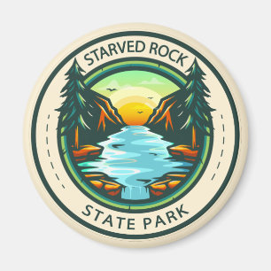 Startat Sten State Park Illinois Badge Magnet