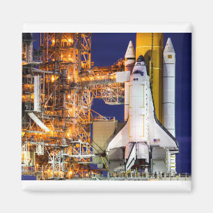 Startdatum för Discovery Space Shuttle Magnet