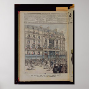 Starten av denBrest cykeltävlingen Poster