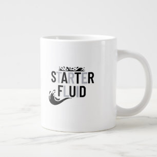 STARTER FLUID Roligt Modern Trendig Typografi Offe Jumbo Mugg
