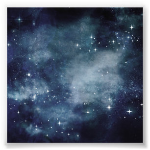 Starthajen Blå himmel Stars Universe astrologi Fototryck
